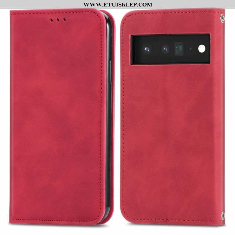 Etui Na Telefon do Google Pixel 6 Etui Folio Dotykowy Design W Stylu Vintage